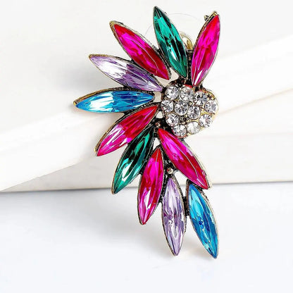 Kolczyki z sercem i skrzydłami z cyrkoniami