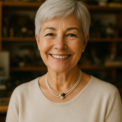 Naturalna naszyjnik z pereł