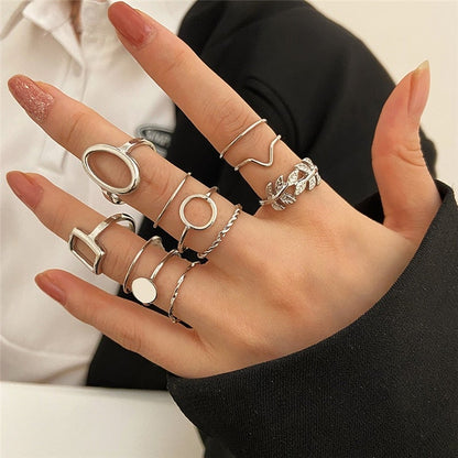 Zestaw 11 Vintage Silver Rings