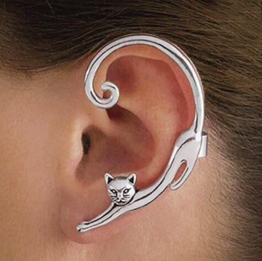 Cat Earrings in Full Ear Shape