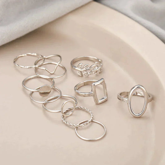 Zestaw 11 Vintage Silver Rings