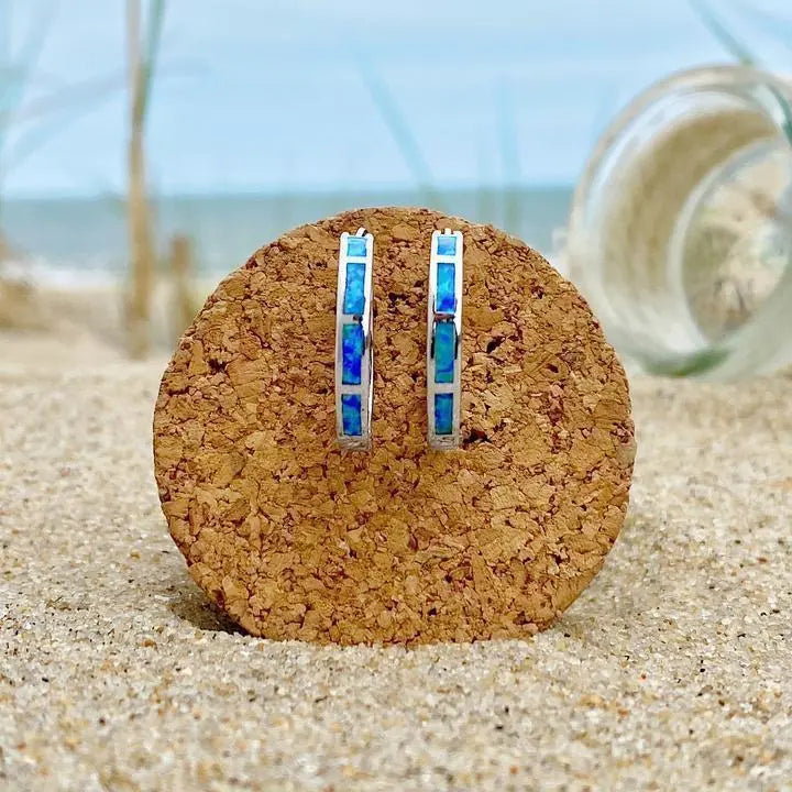 Luksusowe srebrne pierścienie z opalem inspirowane oceanem