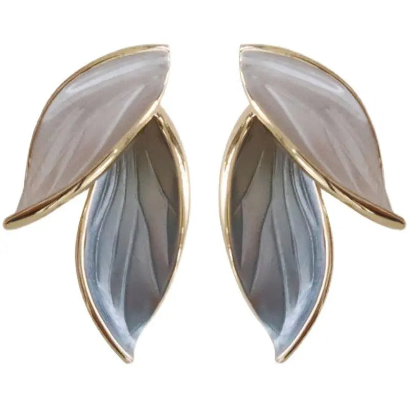 Luksowne ręcznie malowane emaliowane kolczyki Lucky Wings