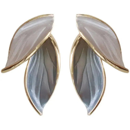 Luksowne ręcznie malowane emaliowane kolczyki Lucky Wings