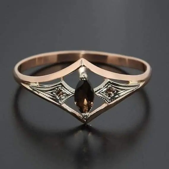 Hollow Ring w Vintage Rose Gold